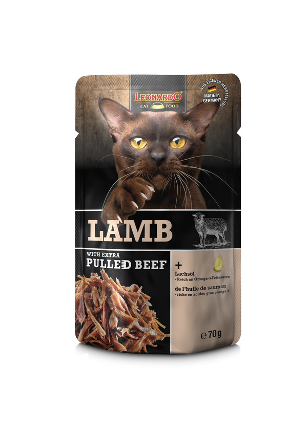Leonardo Lamb with pulled beef 70g - Leonardo märkäruoat - 4002633756534 - 1