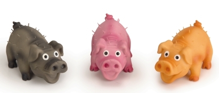 Mini lateksi possu vingulla 10cm - Koiran lateksi- ja muovilelut - 8712695114444 - 1