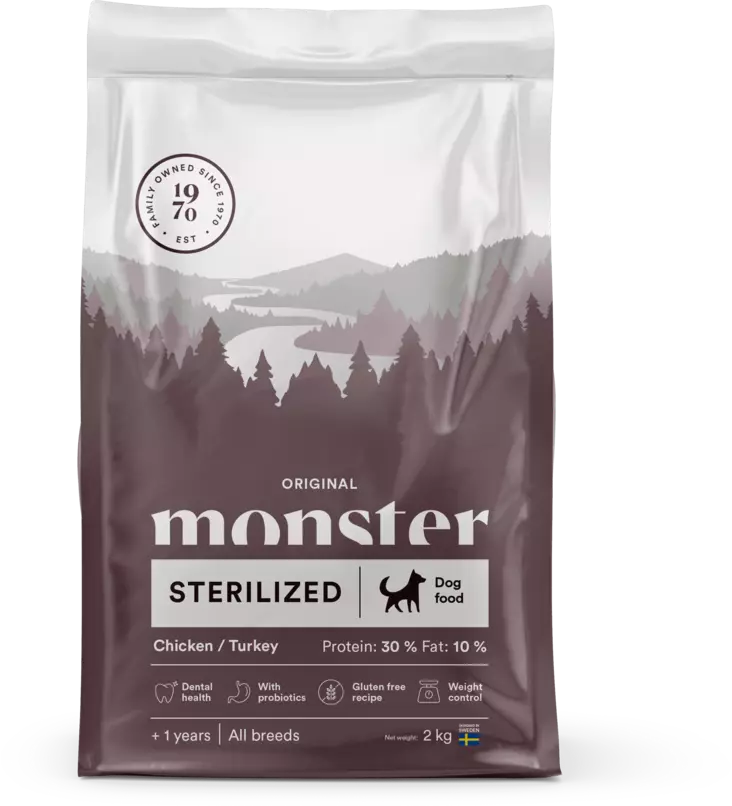Monster Dog Original Sterilized - Monster kuivaruoat - 7350040124604 - 1