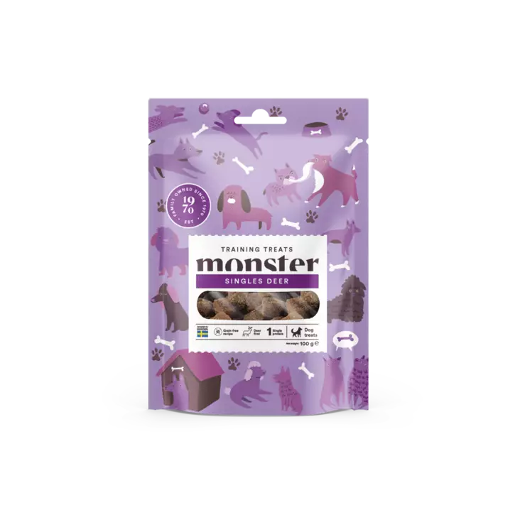 Monster Dog Training Treats Deer 100g - Koiran makupalat ja herkut - 7350040126554 - 1