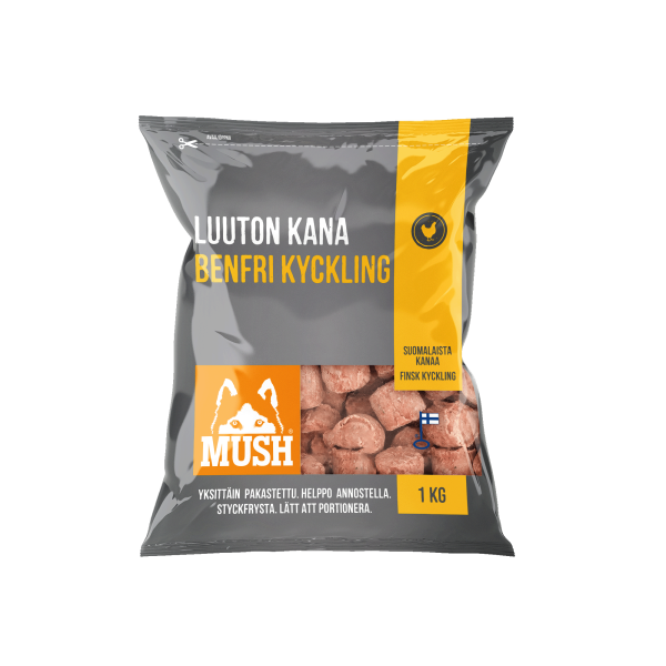 Mush Luuton Kana 1kg - Mush pakasteruoat - 6430023296434 - 1