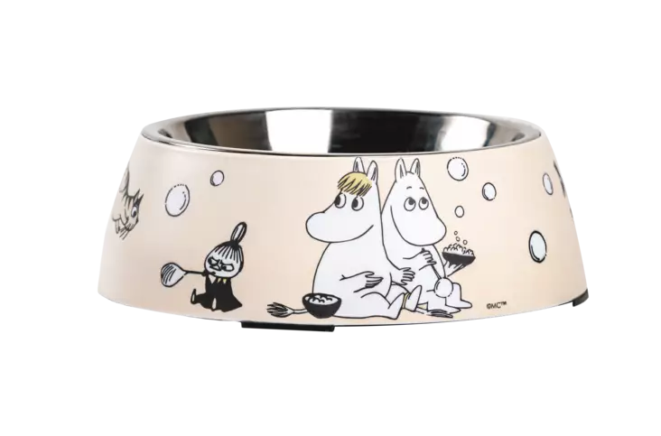 Muumi Pets kulho M beige - Koiran metalliset ruokakupit - 6416114968794 - 1