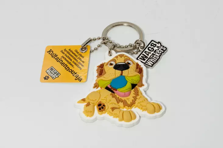 Wags avaimenperä kultainennoutaja - Lahjatavarat lemmikin omistajalle - 5051276283784 - 1