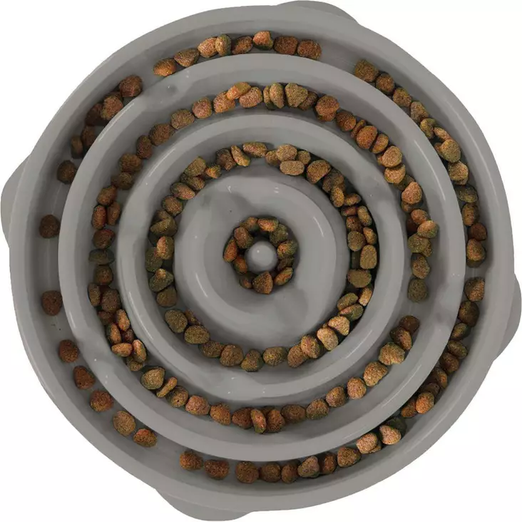 Fun Feeder Slo Bowl L Harmaa 27cm - Koiran muoviset ruokakupit - 700603698924 - 1