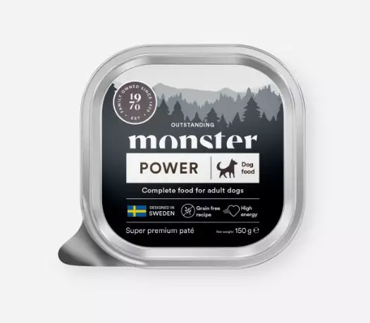 Monster Dog Power Paté 150g - Monster märkäruoat - 7350040127544 - 1