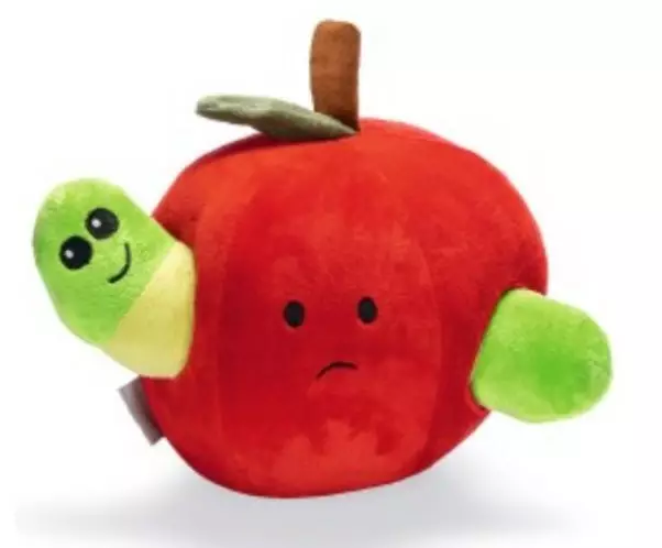 BZ hide and seek omena ja mato - Koiran tekstiililelut - 8712695199014 - 1