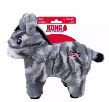 Kong low stuff stripes donkey md - Koiran tekstiililelut - 035585499604 - 1