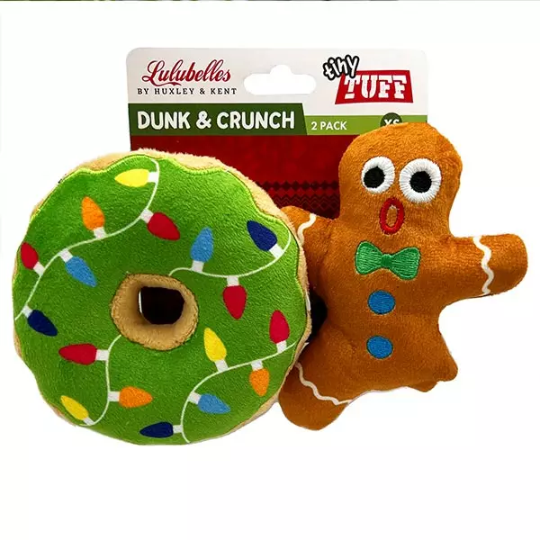 Lulubelles Tiny Tuff Dunk & Crunch - Koiran tekstiililelut - 665635995314 - 1