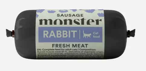 Monster Cat Sausage Rabbit 80g - Kissan täyslihaherkut - 7350040130254 - 1