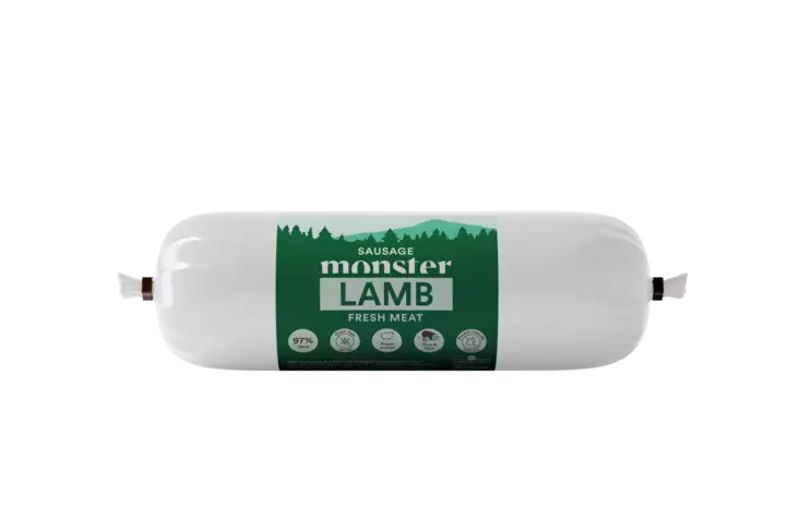 Monster Dog Sausage Lamb 400g - Monster märkäruoat - 7350040128954 - 1