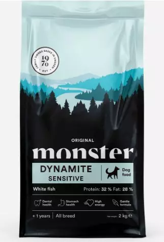 Monster Dynamite sensitive 12kg - Monster kuivaruoat - 7350040130964 - 1