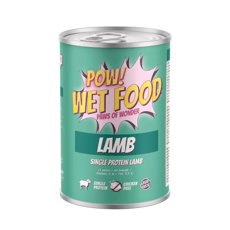 POW! Dog Adult Lammas 400g - Muut märkäruokamerkit - 7350040130704 - 1