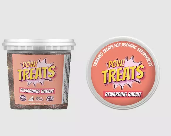 POW!Treats Rewarding Rabbit 400 - Koiran makupalat ja herkut - 7350040129654 - 1