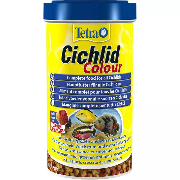 Tetra Cichlid Colour pellets 500ml - Tetra kalanruoat - 4004218197404 - 1