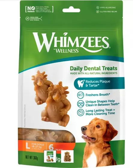 Whimzees Siilit L 6kpl - Koiran makupalat ja herkut - 8718627750735 - 1