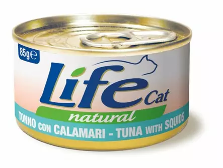 LifeCat Tonnikala & kalmari 85g - Life märkäruoat - 8034105422575 - 1