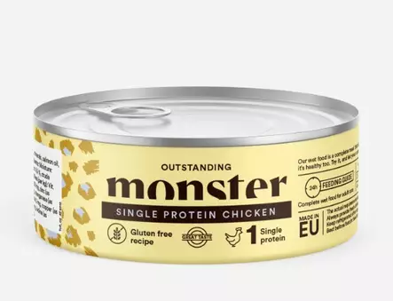 Monster cat single protein chicken 200g - Monster märkäruoat - 7350040128275 - 1