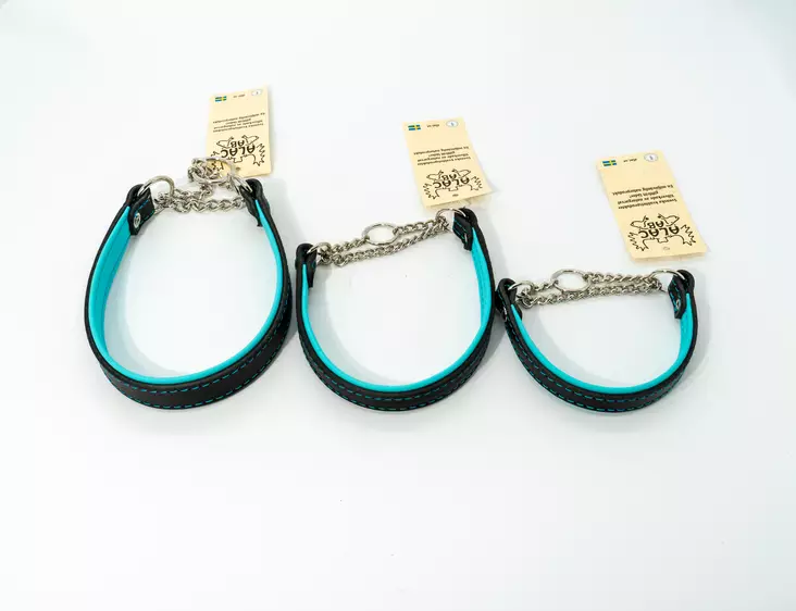 Alac puolikiristävä nahkapanta sin-musta - Puolikiristävät pannat - 7393603856055 - 1