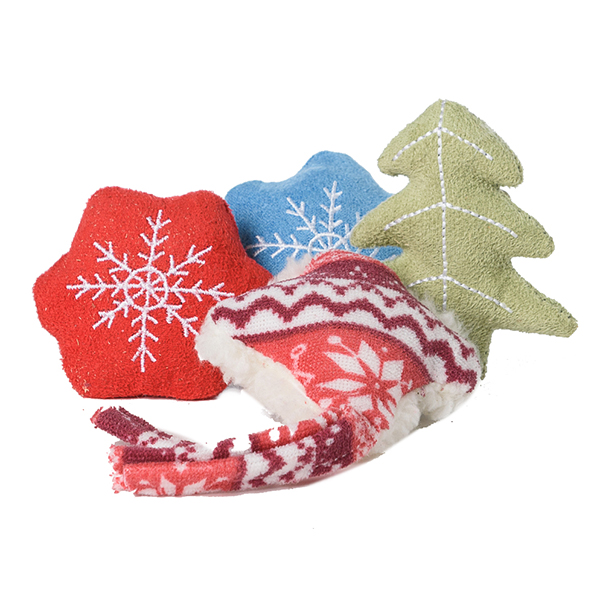 Joulu pehmokissanlelu - Kissan tekstiililelut - 8712695119555 - 1