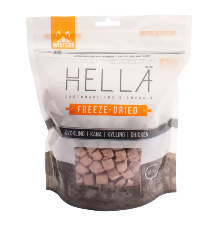 Mush Hellä pakastekuivattu kana 250g - Pakastekuivatut ruoat - 7350086573015 - 1