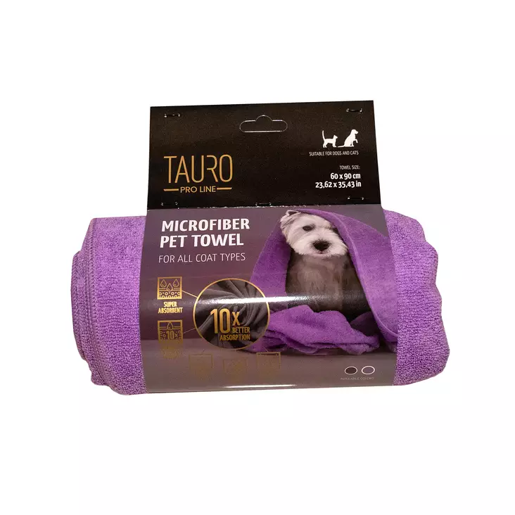 Tauro Mikrokuitupyyhe Violetti - Siivous- ja puhdistustuotteet - 4779051633975 - 1
