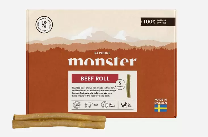 Monster Rawhide Beef Roll - Koiran puruluut - 7350040127315 - 1