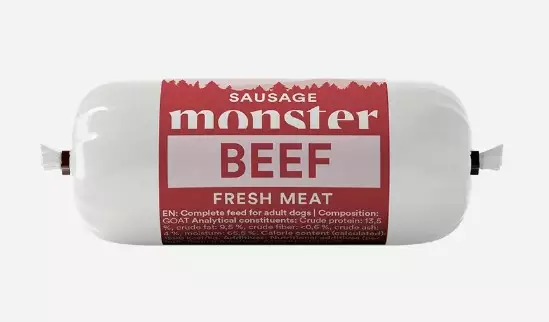 Monster Dog Sausage Beef - Monster märkäruoat - 7350040129265 - 1