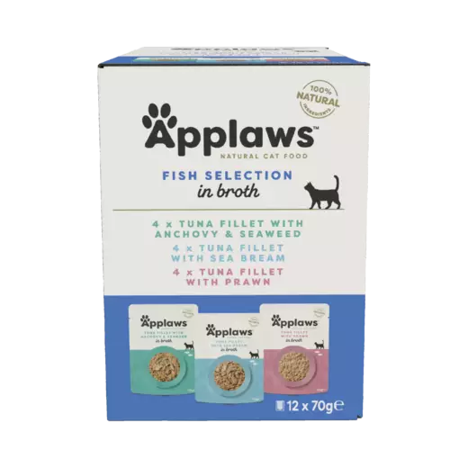 Applaws Lajitelma Kala 12x70g annospussi - Applaws märkäruoat - 5060122496605 - 1