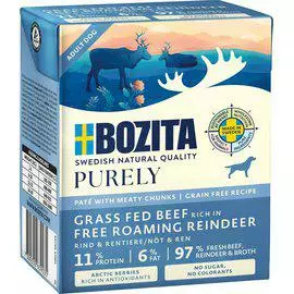 Bozita Purely Pate 370g Reindeer - Muut märkäruokamerkit - 7300330639035 - 1
