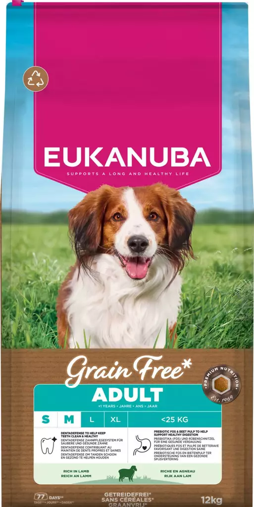 Eukanuba Adult S/M GF Lamb 12kg - Eukanuba kuivaruoat - 8710255190235 - 3