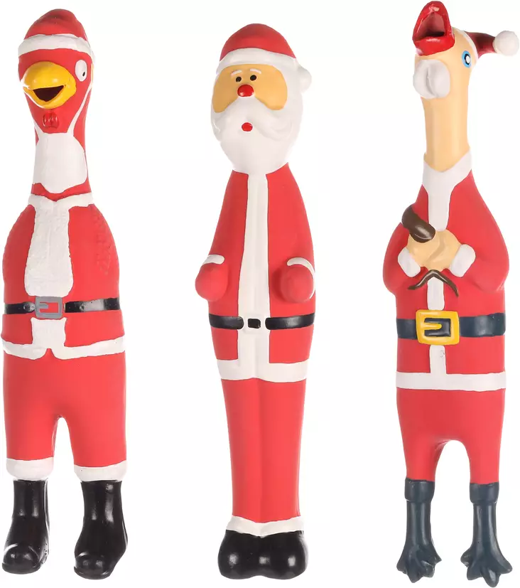 Flamingo Jouluinen kumikana - Koiran lateksi- ja muovilelut - 5400585227925 - 1