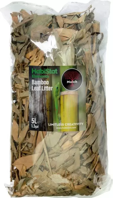 HabiStat Bamboo Leaf Litter 5L - Matelijoiden pohjamateriaalit - 5027407018525 - 1