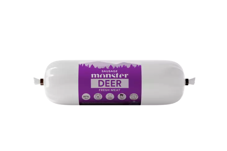 Monster Dog Sausage Deer 400g - Monster märkäruoat - 7350040128985 - 1