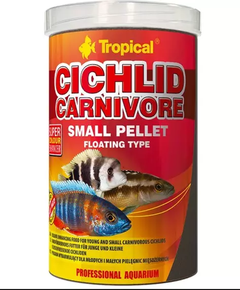 Tropical cichlid carnivore small pellet - Tropical kalanruoat - 5900469607565 - 1