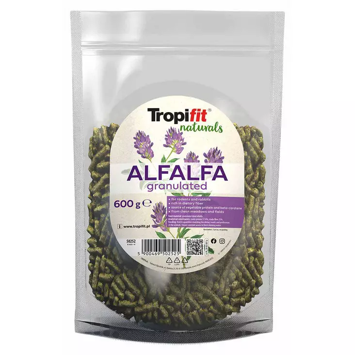 Tropifit alfalfa pelletti 600g - Kanien ja jyrsijöiden pelletit - 5900469502525 - 1