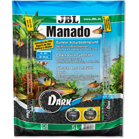 JBL Akvaariohiekka musta 0,5-2mm 5L - Akvaariohiekat - 4014162670366 - 1