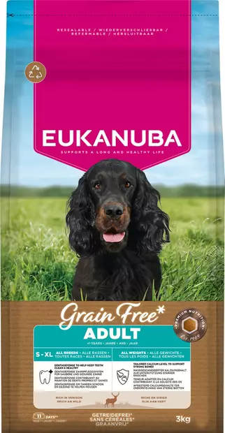 Eukanuba Grain Free Venison S-Xl - Eukanuba kuivaruoat - 8710255190266 - 2