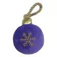 HP Violetti Joulupallo Pehmo Kahvalla - Koiran tekstiililelut - 701029399006 - 1