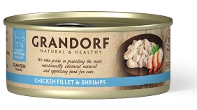 Grandorf Cat Chicken & Shrimps 70g - Kissan muut märkäruoat - 5407007850266 - 1