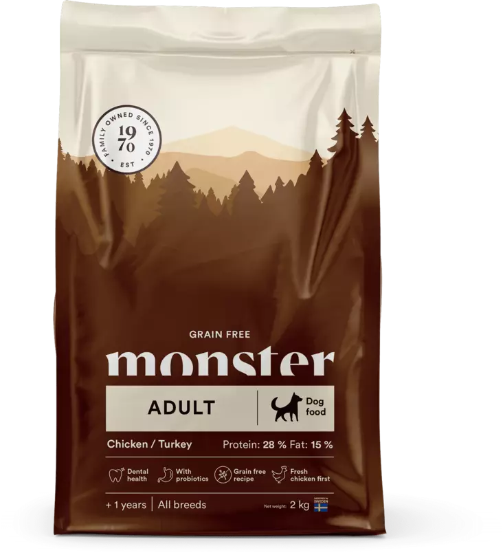Monster GF Adult All breed Chik/Turkey - Monster kuivaruoat - 7350040125366 - 1