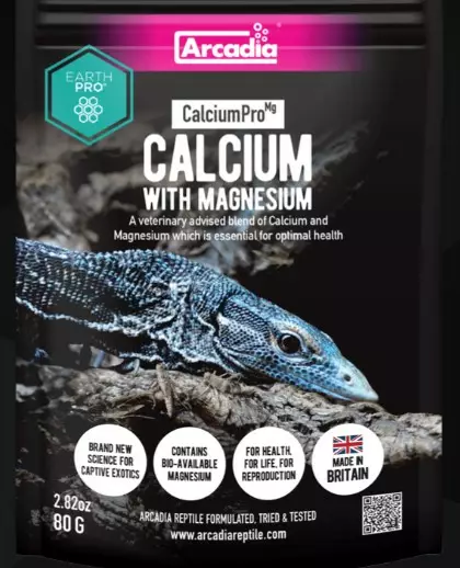 Arcadia Calcium ja magnesium 80g - Matelijoiden vitamiinit - 844046013996 - 1