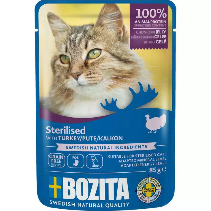 Bozita Sterilised Kalkkuna 85g - Bozita märkäruoat - 7300330036476 - 1