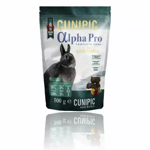 Cunipic Alpha Pro Rabbit 500g - Kanien ja jyrsijöiden pelletit - 8437013149556 - 1