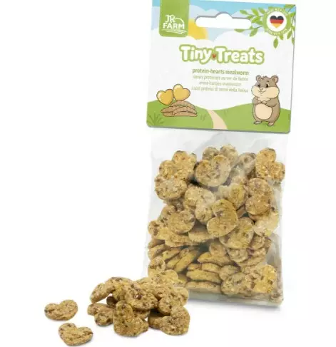 JR Tiny treat proteiinisydämet jauhomato - Muut jyrsijän ja kani herkut - 4024344273766 - 1