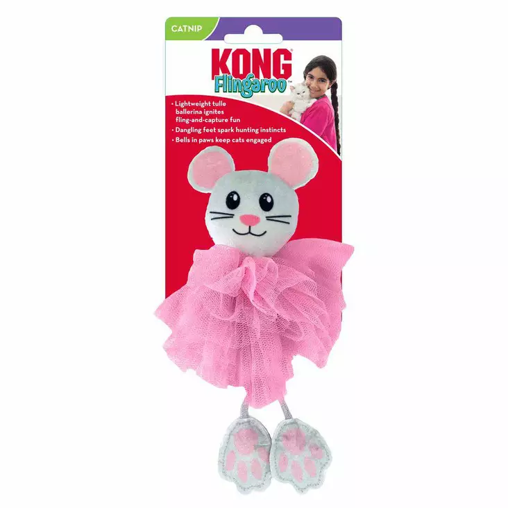 Kong Flingaroo Tutu -hiirilelu - Kissan tekstiililelut - 035585459516 - 1