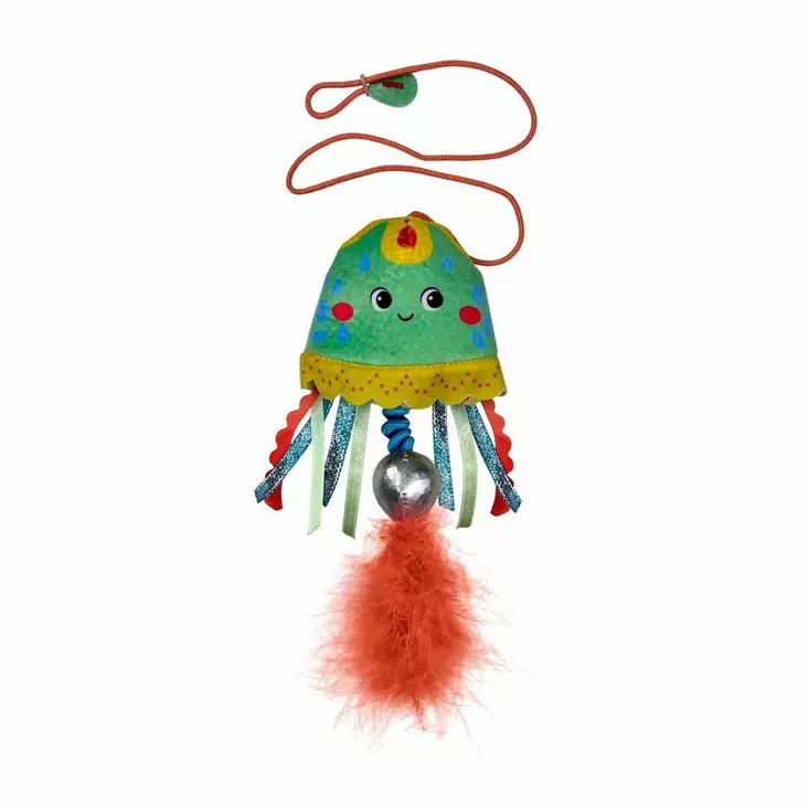 Kong Teaser Jellyfish -meduusa pehmo - Kissan tekstiililelut - 035585524016 - 1