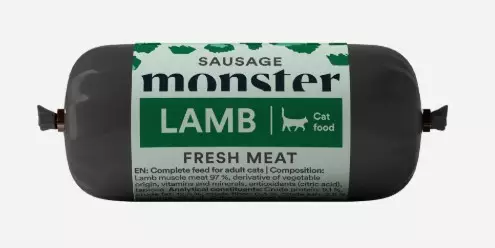 Monster Cat Sausage Lamb 80g - Kissan täyslihaherkut - 7350040130216 - 1