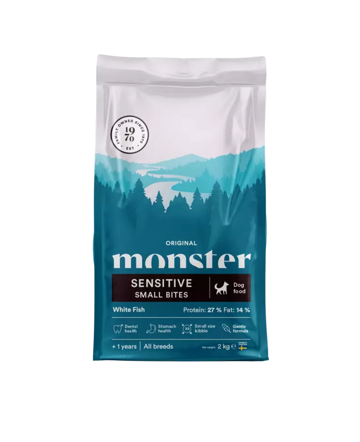 Monster sensitive small bites fish - Monster kuivaruoat - 7350040128046 - 1