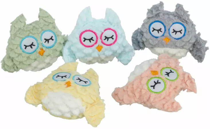 Trixie Kissanminttu pöllö eri väreissä - Kissanminttulelut - 4011905828336 - 1