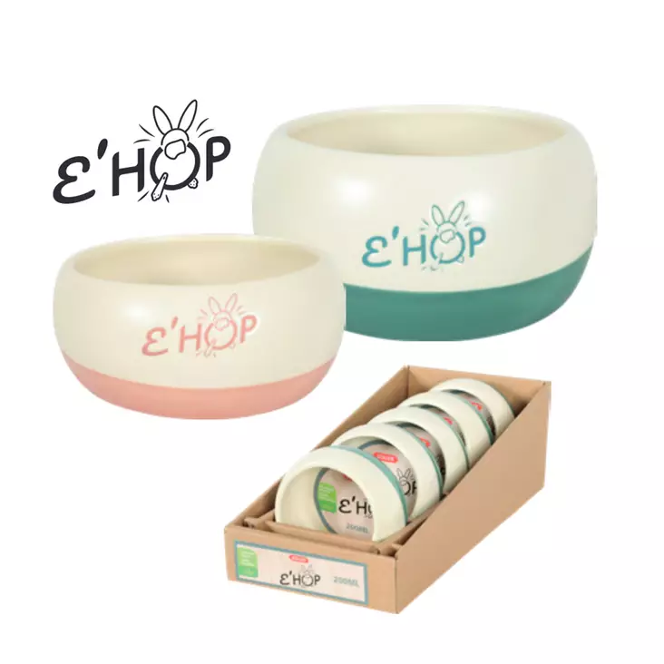 Zolux E´hop ruokakuppi 300ml - Jyrsijöiden ja kanien ruokailutarvikkeet - 3336022051636 - 1